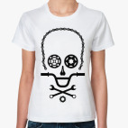 Классическая женская футболка Череп