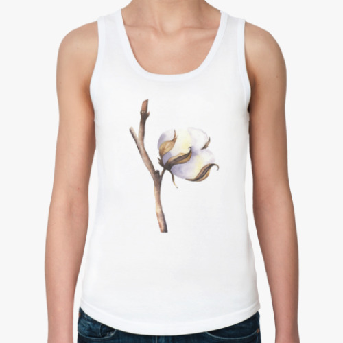 Женская майка с принтом Хлопок