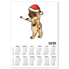 Мопс в шапочке