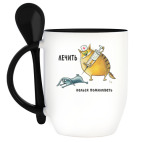 Кружка с ложкой