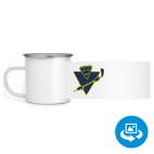 Кружка металлическая белая (круговая запечатка)