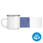 Кружка металлическая белая (круговая запечатка)