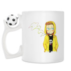 Кружка с футбольным мячиком