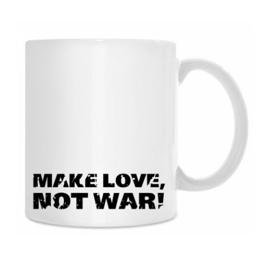 Кружка с принтом Make love!