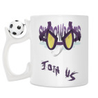 Кружка с футбольным мячиком