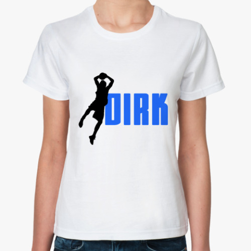 Классическая футболка с принтом Dirk - Dallas Mavericks