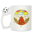 Кружка с футбольным мячиком