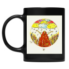 Кружка цветная UV-DTF