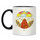 Кружка двухцветная