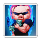 Магнит 6.5 x 6.5 см IRON PIG