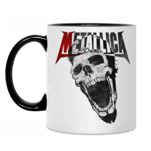 Кружка с принтом Metallica Skull