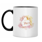 Кружка двухцветная