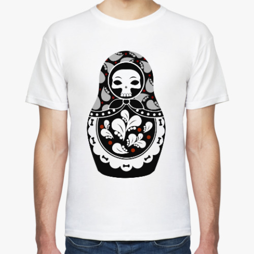 Футболка с принтом Русская Матрешка