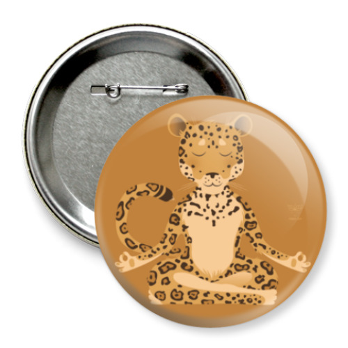 Значок 75мм Animal Zen: J is for Jaguar
