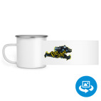 Кружка металлическая белая (круговая запечатка)