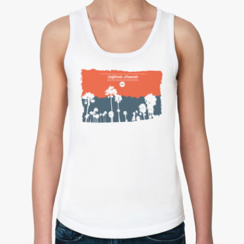 Женская майка с принтом Город в Калифрнии (USA)