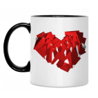 Кружка двухцветная