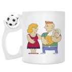 Кружка с футбольным мячиком