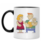 Кружка двухцветная