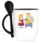 Кружка с ложкой