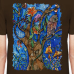 Сова в волшебном лесу