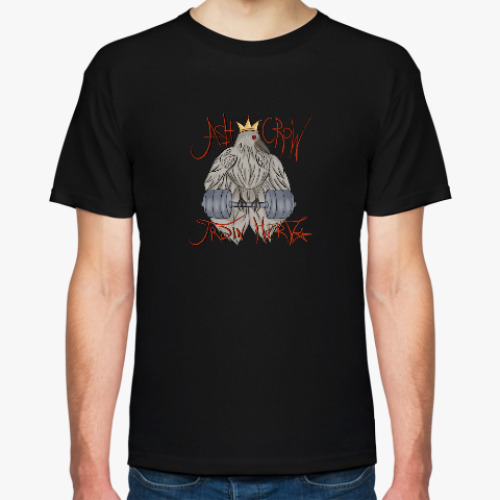 Футболка с принтом AshCrow Train Hard!