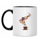 Кружка двухцветная