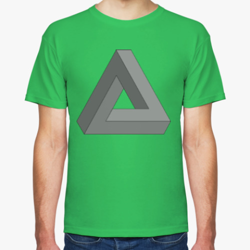 Футболка с принтом Невозможный треугольник