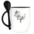 Кружка с ложкой