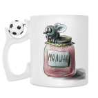 Кружка с футбольным мячиком