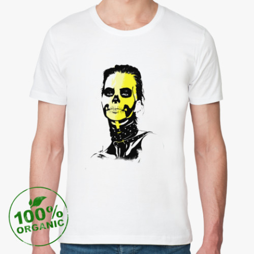 Футболка из органик-хлопка с принтом Sugar skull