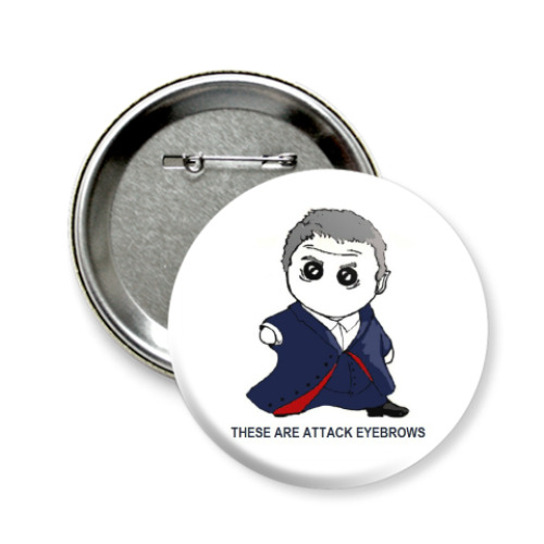 Значок 58мм с принтом Dr Who