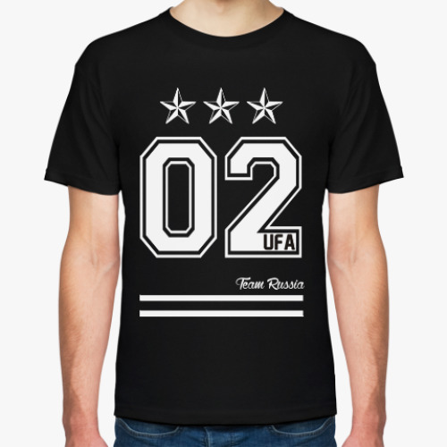 Футболка с принтом Уфа