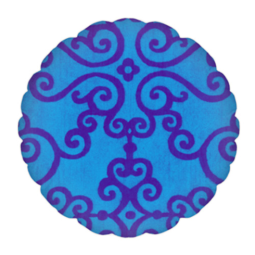 Подушка с принтом Фиолетовое счастье