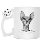 Кружка с футбольным мячиком
