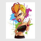 Постер 60 х 75 см F*CK! серия Дрянные Девчонки