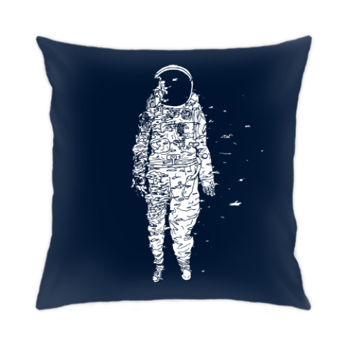 Подушка с принтом Космонавт