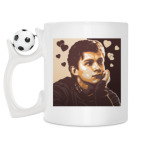 Кружка с футбольным мячиком