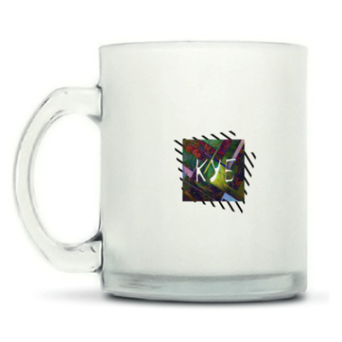 Кружка матовая с принтом куб