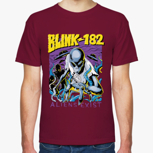 Футболка с принтом Blink-182 - Alien Exist