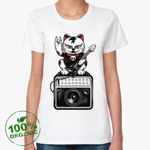 Женская футболка из органик-хлопка с принтом Давайте Зажигать