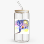 Банка с бамбуковой крышкой