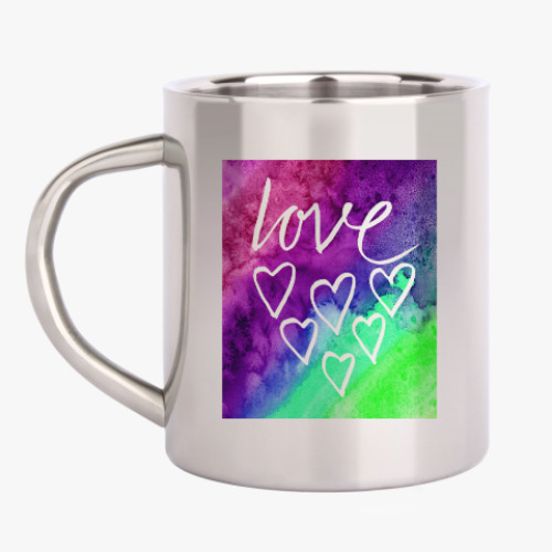 Кружка металлическая Love