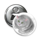 Серый кот, кошка