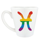 Кружка латте (360 мл) Радужные рыбы