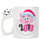 Кружка с футбольным мячиком