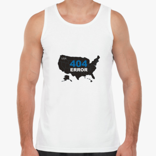 Майка с принтом  Error 404