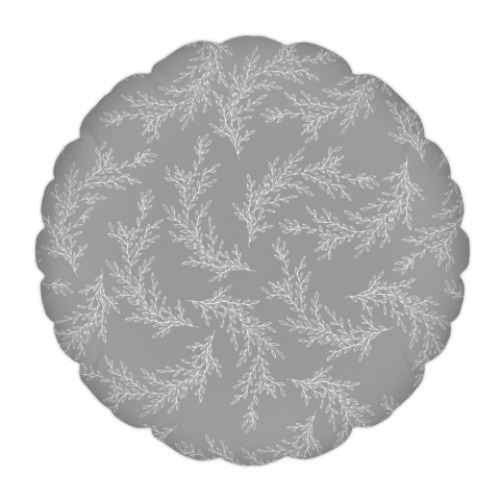 Подушка с принтом Нежные веточки