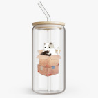 Банка с бамбуковой крышкой