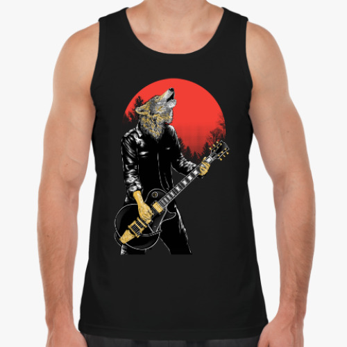 Майка Волк играет на гитаре